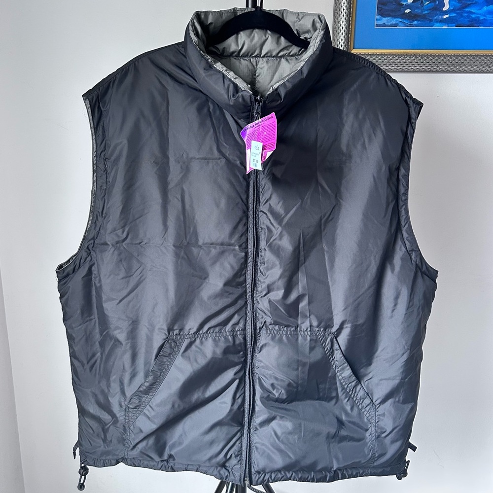 Gap vintage Men’s Reversible Down filled Zip Up skiing puffer Down fill size XXL